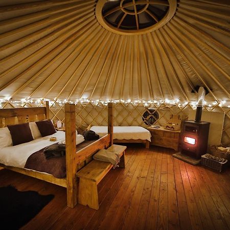 Secret Cloud House Holidays Luxury Yurts With Hot Tubs Cauldon Exteriör bild